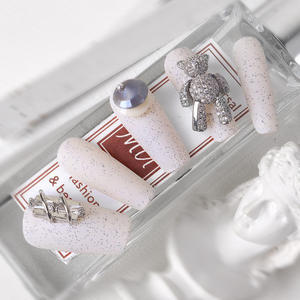 Breloques ours en zircon pour nail art, bijoux, pendentifs en 3d, étoiles à 6 points, nouveau <span class=keywords><strong>modèle</strong></span>, <span class=keywords><strong>2022</strong></span> - Product Image 2