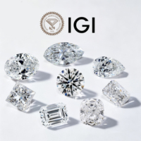 Diamant rond de 1 carat cultivé en laboratoire, certifié IGI, pierre non montée pour bague de fiançailles, vente en gros pour la fabrication de bijoux