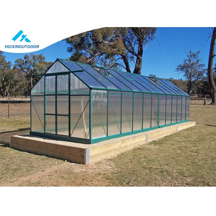 Aluminum metal plant green house structure polycarbonate home indoor greenhouse kit aluminium frame garden backyard greenhouse