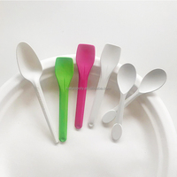 Ensemble individuel de fourchette, couteau et cuillère en CPLA de 6,5 pouces, robuste, compostable, biodégradable, résistant à la chaleur, à base de plantes, OEM en vrac