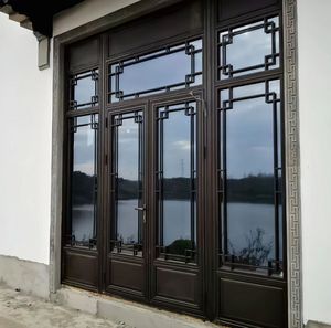 <span class=keywords><strong>Porta</strong></span> d'ingresso in lega di alluminio <span class=keywords><strong>porta</strong></span> <span class=keywords><strong>porta</strong></span> <span class=keywords><strong>porta</strong></span> <span class=keywords><strong>porta</strong></span> <span class=keywords><strong>porta</strong></span> a battente antica di vetro di Design cinese unico RG75 - Product Image 2