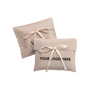 Pochette à bijoux en velours personnalisée avec logo, sac d'emballage de luxe pour bijoux, pochette cadeau en velours pour bagues et colliers - Product Image 1