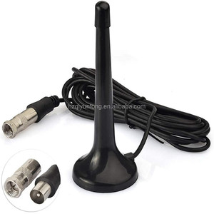 <span class=keywords><strong>Antenne</strong></span> radio <span class=keywords><strong>FM</strong></span> et TV numérique rétractable télescopique Qiyuntong pour voiture, avec gain de 5 dBi, 1,5 VSWR, base magnétique en plastique, UHF VHF - Product Image 6