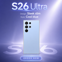 Penjualan Pabrik Terlaris Smartphone S26 Ultra 5G Dual Sim HD Deca Core Berkualitas Tinggi Populer di Eropa Layar OLED 6.9 inci Face ID Versi Global