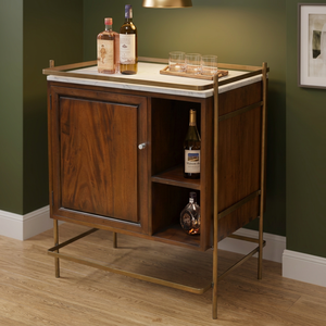 <b>Cabinet</b> Mini Bar with Marble Top Mahogany Wood Furniture, American Wood Furniture Style, Hotel Furniture Project - Product Image 3