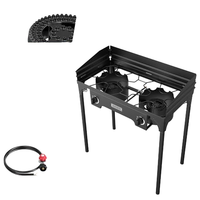 Haute qualité intérieur extérieur Propane cuisinière à gaz haute pression Camping maison brassage mise en conserve dinde friture