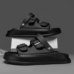 Sandali da <span class=keywords><strong>uomo</strong></span> alla moda <span class=keywords><strong>con</strong></span> suola spessa per aumentare l'altezza, <span class=keywords><strong>ciabatte</strong></span> da spiaggia casual traspiranti per esterni - Vendita all'ingrosso - Product Image 1