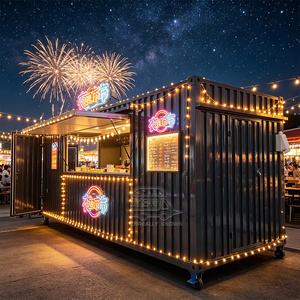 Customized 40ft Shipping Restaurant With Modern Coffee Shop Interior Stainless Steel Equipment <b>Container</b> Cafe - Product Image 2
