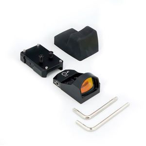 Mirino a puntino rosso con montatura <span class=keywords><strong>da</strong></span> 20mm e copricapo ottico olografico Reflex <span class=keywords><strong>lenti</strong></span> multistrato 10 livelli di luminosità - Product Image 6