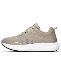 Chaussures de sport décontractées unisexes respirantes et légères pour l'extérieur, à calcançon large, pour hommes, amortissantes, toutes saisons, en maille respirante