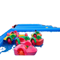 Bateau à pagaies gonflable pour enfants, équipement de divertissement pour parcs extérieurs, piscine gonflable, jeu aquatique, divertissement de jardin