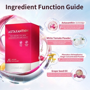 כמוסות אסטקסנטין של GlowLeaf, תוסף תזונה נוגד חמצון, סופטג'ל אסטקסנטין לטיפוח העור, הלבנה, חיזוק מערכת החיסון ובריאות המפרקים - Product Image 3