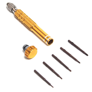 Juego <span class=keywords><strong>de</strong></span> destornilladores cruzados ranurados Mini portátiles <span class=keywords><strong>de</strong></span> color dorado, Kit <span class=keywords><strong>de</strong></span> herramientas <span class=keywords><strong>de</strong></span> reparación <span class=keywords><strong>de</strong></span> acero inoxidable para gafas, relojes <span class=keywords><strong>de</strong></span> pulsera, relojeros - Product Image 1