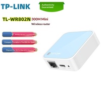 Router Portátil TP-Link Original TL-WR802N 802.11n con 5 Puertos RJ45 y Conector SC/APC, Compatible con Función AP Relay