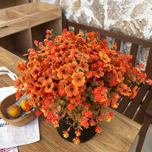 Artificial Eucalyptus Flowers 36cm Plastic High Simulation Fall Decor Indoor Outdoor <b>Wedding</b> <b>Props</b> - Product Image 3