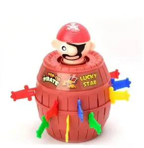 Jogo de pirata pop up, brinquedo pirata pop-up com 24 peças