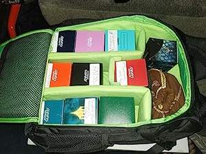 Free sample Camera Backpack - DSLR SLR Vintage Leather Style Waterproof Canvas Bag Backpack with 15.6 inch <b>Laptop</b> <b>Sleeve</b> - Product Image 4