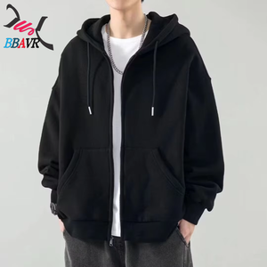เสื้อฮู้ดซิปหน้า แขนยาว แฟชั่นสำหรับผู้ชาย เสื้อกันหนาวมีฮู้ดสำหรับผู้ชาย ฤดูใบไม้ร่วง ฤดูหนาว - Product Image 1