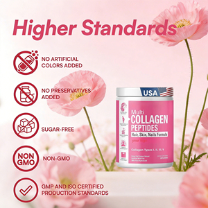 ผงคอลลาเจนเปปไทด์ชนิดที่ 1 สำหรับ OEM ฟื้นฟูผิวและเสริมสร้างความแข็งแรงของกระดูก ใช้สำหรับเครื่องดื่มเพื่อสุขภาพ คอลลาเจนคุณภาพสูง - Product Image 2