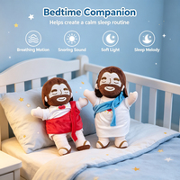 Peluche Jésus Lucky Toys pour Enfants et Amis – Doudou Apaisant Jésus – Poupée en Peluche pour l'Église, l'École du Dimanche, Cadeaux Religieux de Noël