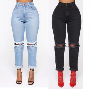 Ropa asequible de moda de rodilla jeans mujer rotos al por mayor -  Alibaba.com