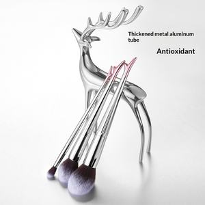 Set di 13 Pennelli per Trucco Viso e Occhi con Manico in Plastica e Setole Sintetiche Cruelty-Free con Logo Stampato 2026 - Product Image 5