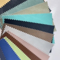 Kulit PU Sintetis Termal Retro Ramah Lingkungan dengan Warna Berubah dan Lapisan Non Woven untuk Sampul Buku Catatan