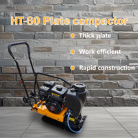 Compacteur à plaques thermique de 55 kg HT-60 avec moteur Honda GX160 pour projets de compactage de sols et d'asphalte