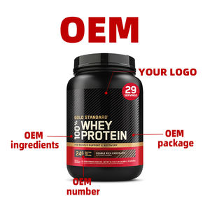 Directo de fábrica Gold <span class=keywords><strong>Whey</strong></span> Protein Powder Double Rich Chocolate 24g Protein 29 Porciones Suplemento deportivo - Product Image 2