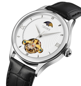 Skmei jam tangan-Reloj de pulsera mecánico de acero inoxidable, automático, 9251 - Product Image 3