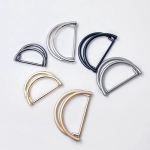 Stokta çanta donanım çanta için ayarlanabilir çinko alaşım Metal çift d-ring toka - Product Image 5