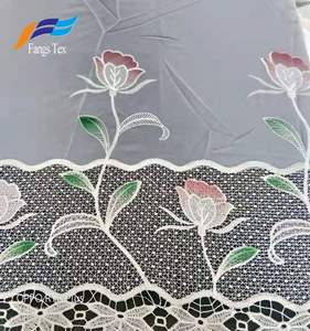 Tela de Cortina de Encaje <span class=keywords><strong>Jacquard</strong></span> 100% Poliéster al por Mayor, Tela de Mosquitera Africana Tejida por Urdimbre con Pulverización de <span class=keywords><strong>Pintura</strong></span>, Tela de Alta Calidad para Bolsas - Product Image 4