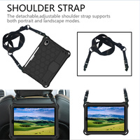 Casing tablet iPad Mini 6 mini 7 8.3 inci, sarung tablet cantik lembut busa EVA tahan guncangan gagang sabuk bahu dudukan ringan untuk anak