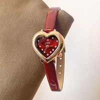 Montre iChumu pour femme en forme de cœur, cadeau confessionnel, bracelet en cuir de niche avec petit cadran, étanche, nouveau modèle 2025
