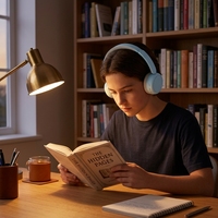 Audífonos Infantiles con Cancelación de Ruido Activa, Bluetooth, Sobre la Oreja, Edición Limitada, con Micrófono Integrado para Niños Pequeños, Clases en Línea, Viajes, Avión