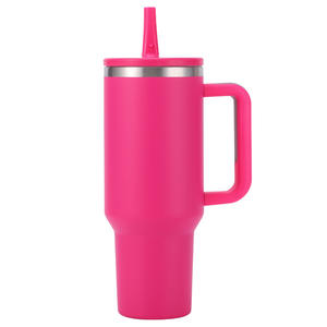 Gobelet moderne 40oz en acier inoxydable pour voiture 304 Double couche isolée poignée paille transfrontalière eau chaude/froide pour glacière - Product Image 5