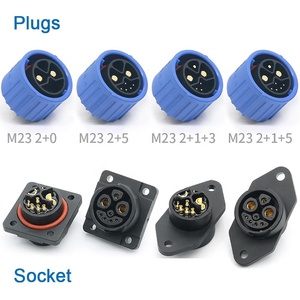 M23 M25 2 + 1 + 5 2 8Pin ô tô nối M23 tròn IP68 không thấm nước 8 Pin kết nối không thấm nước - Product Image 5