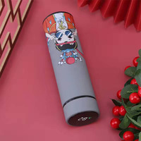 Meilleure vente 500ml bouteille d'eau intelligente en acier inoxydable avec affichage de la température LED en gros pour la rentrée des classes