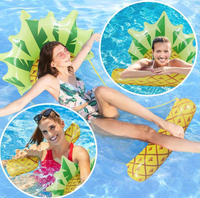 Opblaasbaar waterbed in fruitvorm, zomerse zwembad drijfligstoel, opvouwbaar waterspeelgoed, zwembad party drijfmat