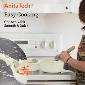 Juego de Ollas y Sartenes de Alta Calidad de 11 Piezas, Antiadherente, con Mango Extraíble, Apto para Cocina de Inducción, Horno y Lavavajillas - Product Image 5