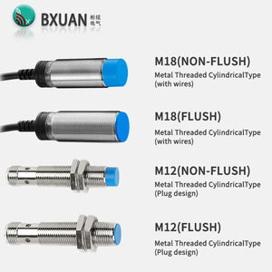 18mm Distância de detecção 5mm/8mm Quantidade do interruptor NPN NO/NC DC 10-30V Unshielded <span class=keywords><strong>Sensor</strong></span> interruptor de proximidade indutivo cilíndrico - Product Image 2