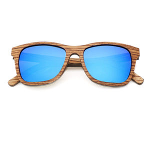 ゼブラウッドUV400偏光天然木シェードカスタムロゴメガネレンズの色の選択 - Product Image 4