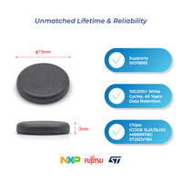 HT712 Etiqueta RFID Industrial PPS Resistentes a Altas Temperaturas ISO15693 13.56MHz resistente al calor, duradera, impermeable