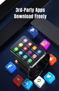 Compter les pas WIFI GPS <span class=keywords><strong>Grand</strong></span> écran 4 Go de RAM Smartwatch 64 Go de ROM Montre intelligente pour hommes S999 avec double caméra de fréquence cardiaque - Product Image 5