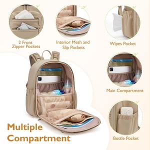 <span class=keywords><strong>Sac</strong></span> à dos à langer en néoprène mini format avec matelas à langer, poches isothermes pour biberons, attaches pour poussette, <span class=keywords><strong>sac</strong></span> de voyage – Vente en gros - Product Image 3