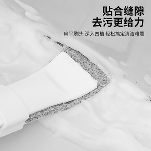 Scrubbing Pad Cleaning Brush With Replaceable Gray Pad For Drain And Crevice Cleaning Bathroom Kitchen Use - Product Image 2