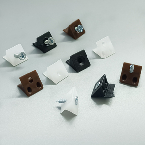 Attache de panneau arrière en plastique, support d'angle à 45 degrés pour armoire de cuisine, penderie, étagère - Product Image 1