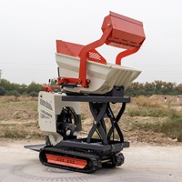 Mini-dumper Hightop HT500, le plus petit, 500 kg, hydraulique, tout-terrain, mini-camion à chenilles, mini-benne, mini-brouette