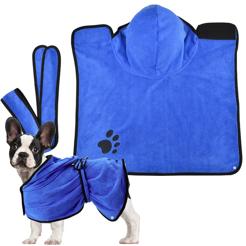 COLLABOR English Spring Spaniel asciugamano per animali domestici microfibra Pet Drying Robes assorbente Puppy Dog asciugamano da bagno per asciugare