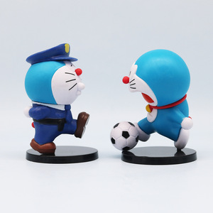 8-9CM <span class=keywords><strong>Doraemon</strong></span> Cos Q Ver. Trabajo Profesión Atletas Policía PVC Anime Figura para Catcher Egg Box Gashapon Game Machine Premio Juguete - Product Image 6